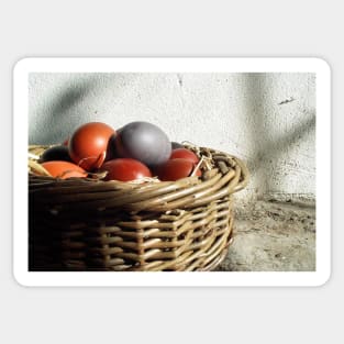 Farmhouse Easter Eggs Sticker